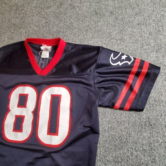 ANDRE JOHNSON #80 Houston Texans ￼Blue NFL Team Apparel Youth Jersey XL 16 / 18 - Picture 4 of 13
